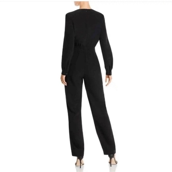 NWT LINI Sequin Embellished Long Sleeve Straight Leg Formal Jumpsuit Black Small - Picture 6 of 16